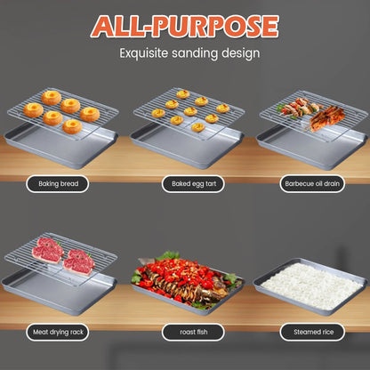 Willstar Baking Sheet Pan & Cooling Rack Set for Oven Cooking