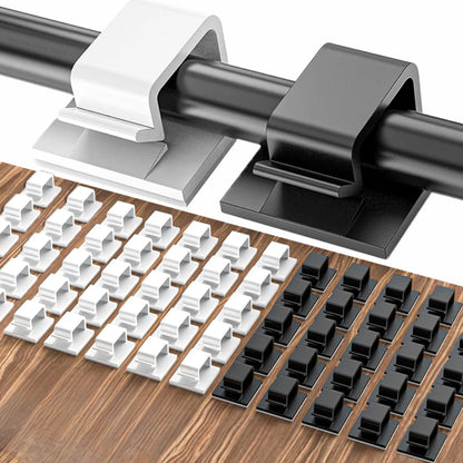 Adhesive Cable Holder Clips – Self-Stick Wire Management Organisers