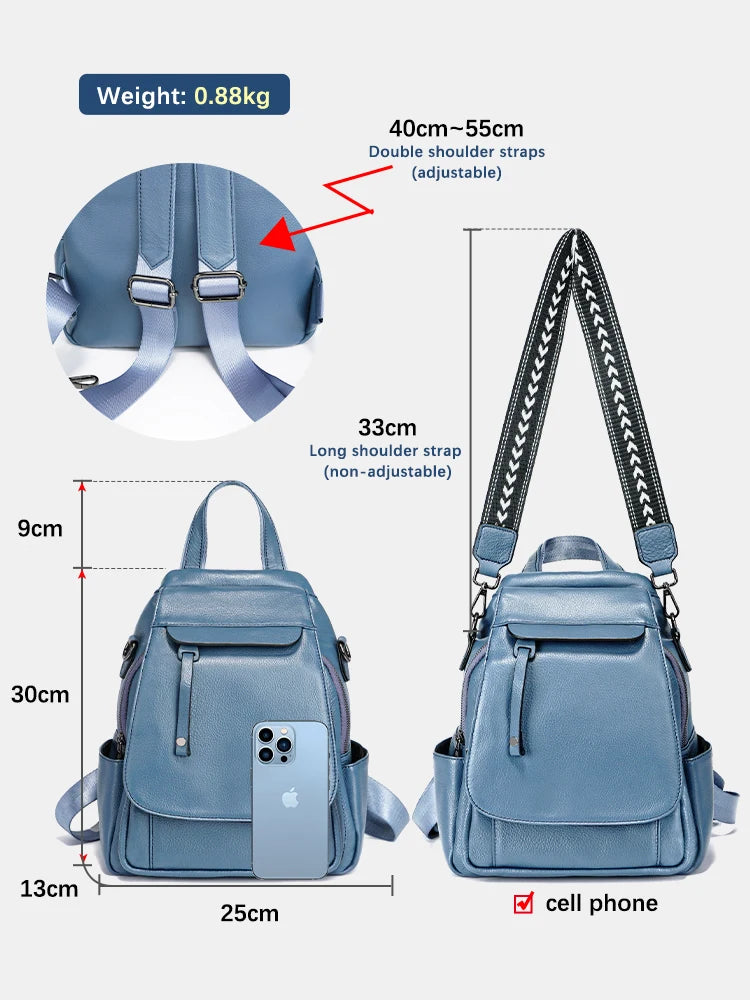 Genuine Leather Women's Backpack
