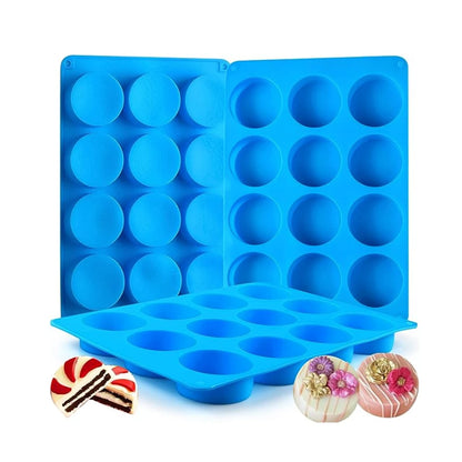 12-Cavity Round Silicone Baking Mold