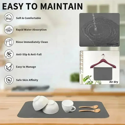 Diatom Mud Kitchen Drying Mat