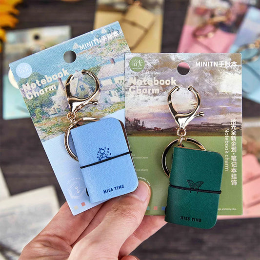 Mr. Paper PU Leather Mini Journal Keychain Set