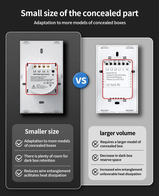 TNCE Tuya Smart Touch Wall Switch