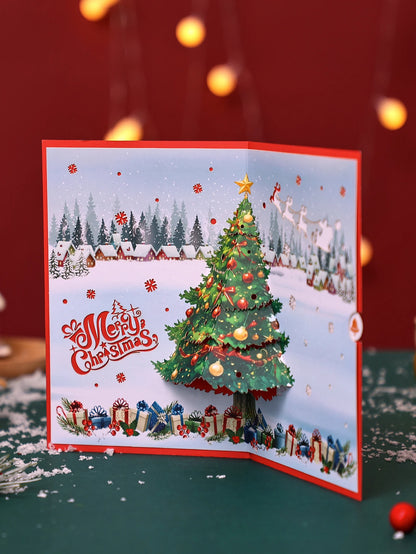 3D Pop-Up Snowman Christmas Card