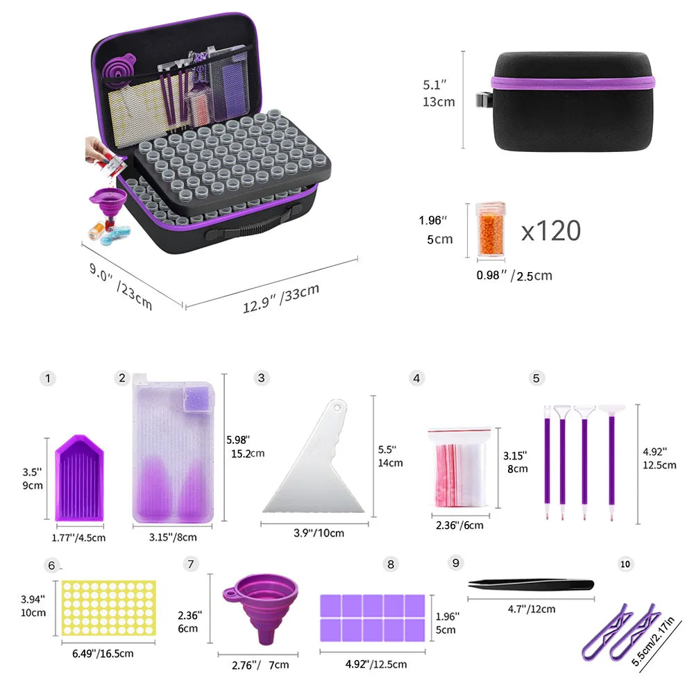 30 Slot Diamond Painting Storage Box Kit