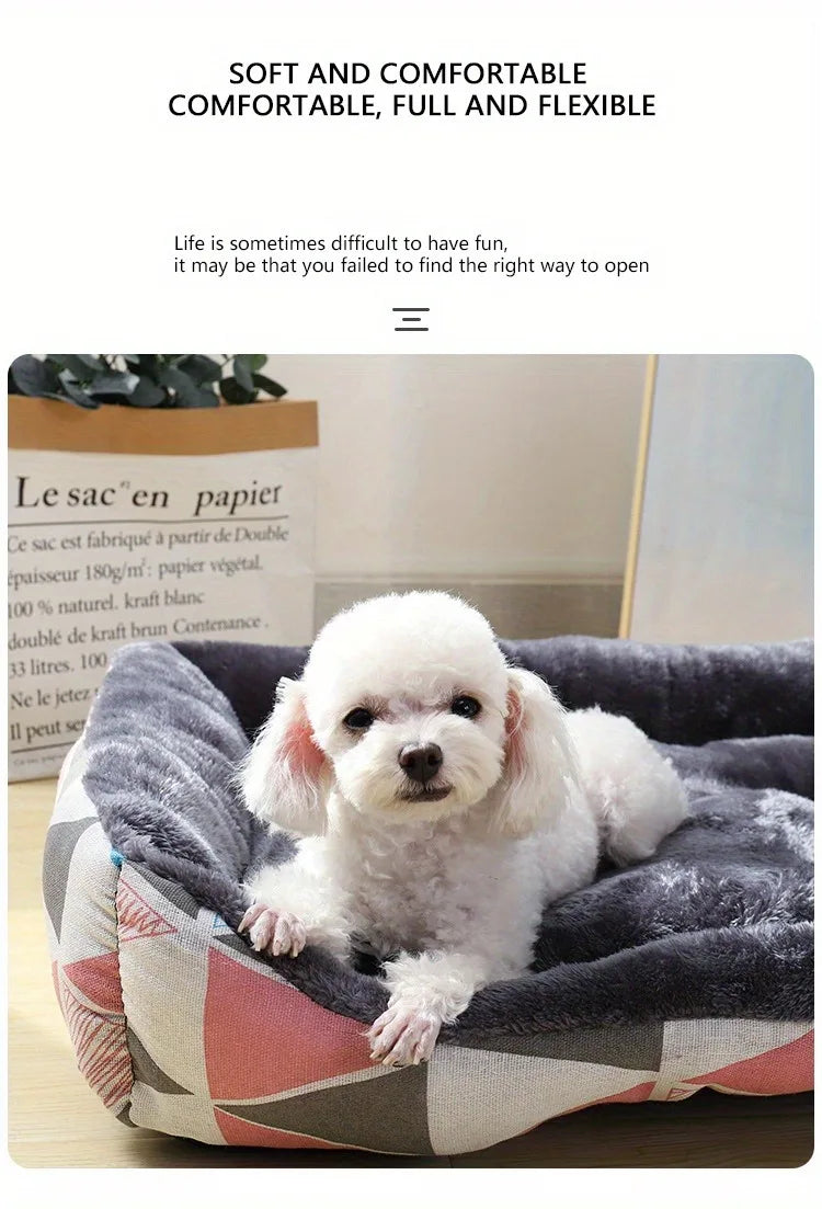 Orthopedic Plush Pet Sofa Bed