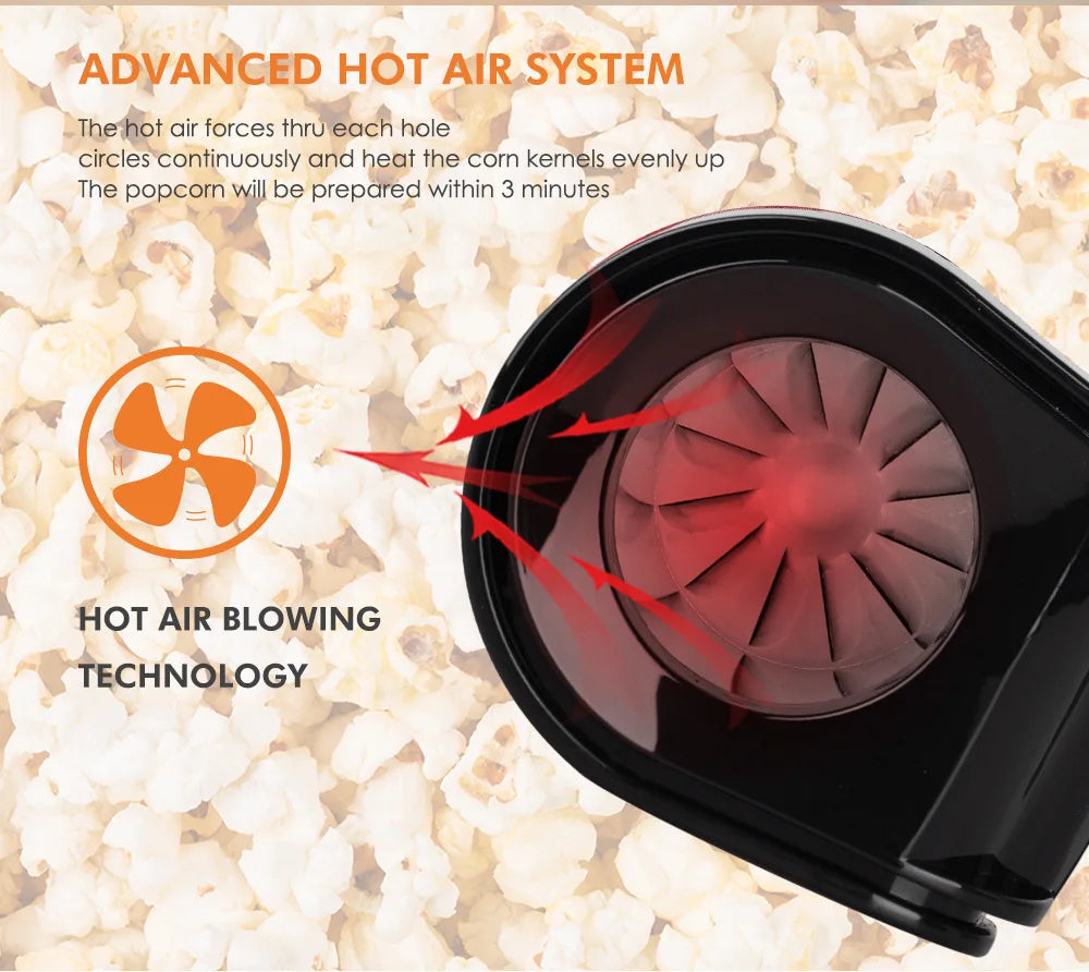 Hot Air Popcorn Maker