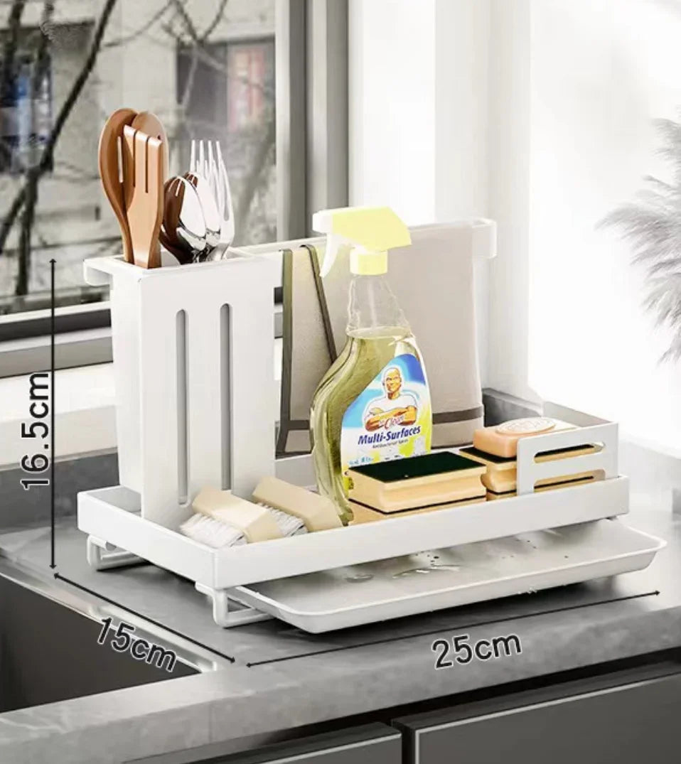 Stainless Steel Sink Sponge Holder Rack