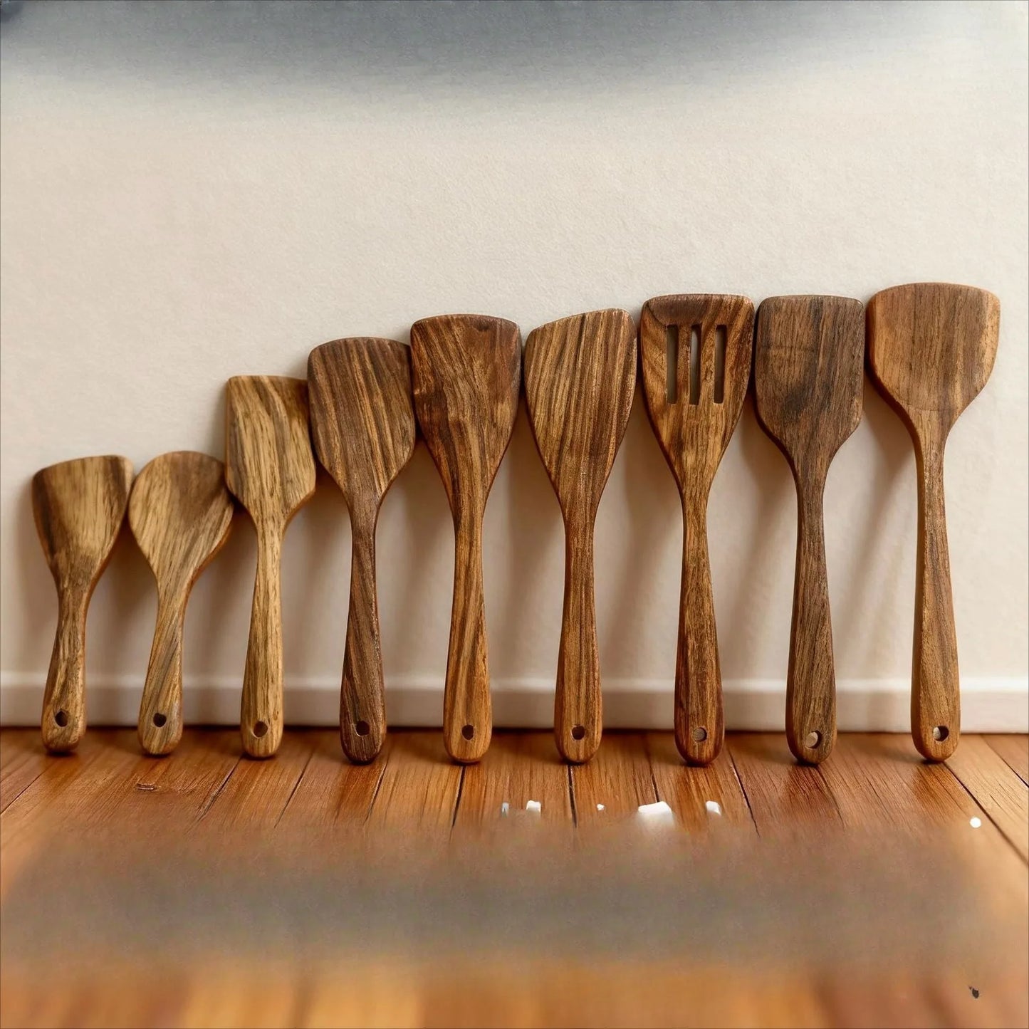 Wooden Cooking Spatula Set