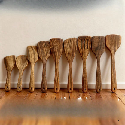 Wooden Cooking Spatula Set