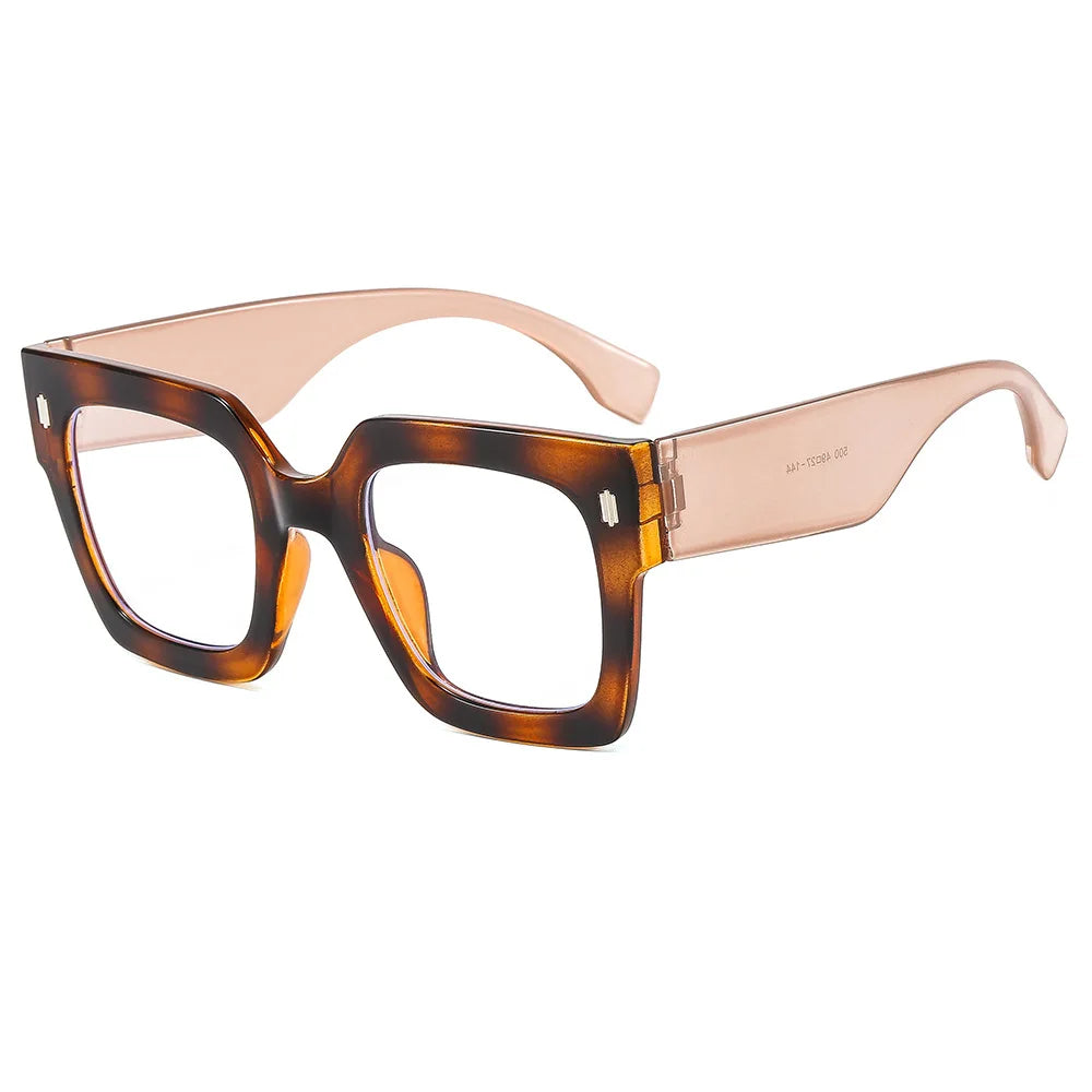Classic Luxury Brand Designer Big Frame Square Sunglasses