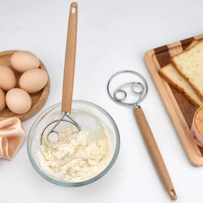 Manual Dough Blender & Flour Mixing Whisk for Baking