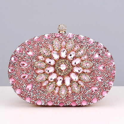 Flower Rhinestones Evening Bag