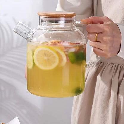 Large Capacity Heat-Resistant Glass Teapot