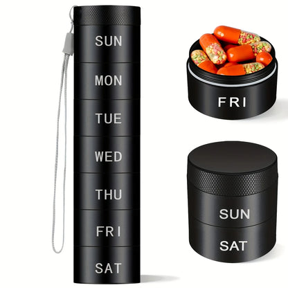 Aluminium Travel Pill Organizer