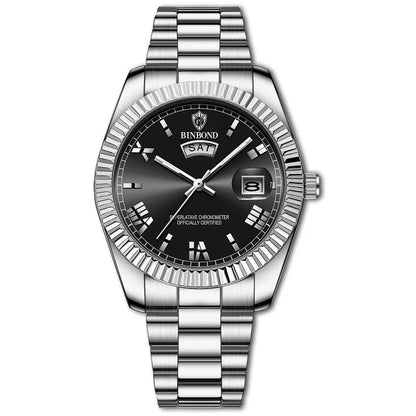Men's Stainless Steel Quartz Sports Watch