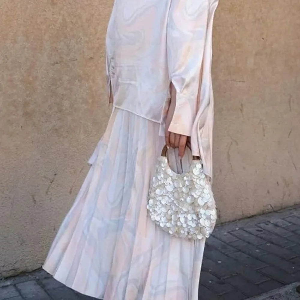 Handmade Seashell Beaded Bag