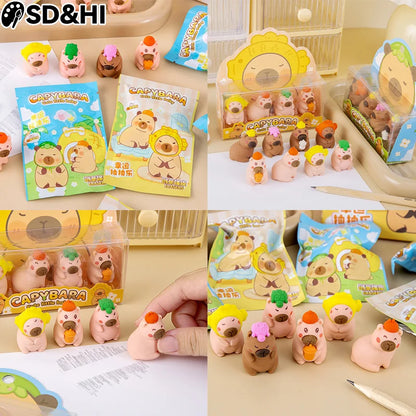 Cute Stationery Capybara Eraser