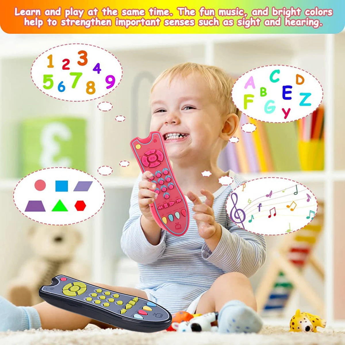 Music Mobile Phone TV Remote Control Baby Early Educational Toy