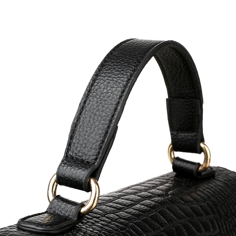 Large Capacity Leather Crossbody Handbag for Women