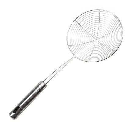 Fine Mesh Stainless Steel Oil Skimmer & Food Strainer