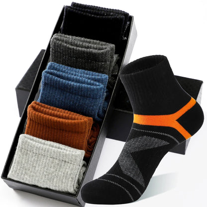 Men’s Cotton Sports Crew Socks 5 Pairs