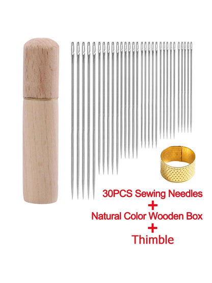 Self-Threading Sewing Needle Set