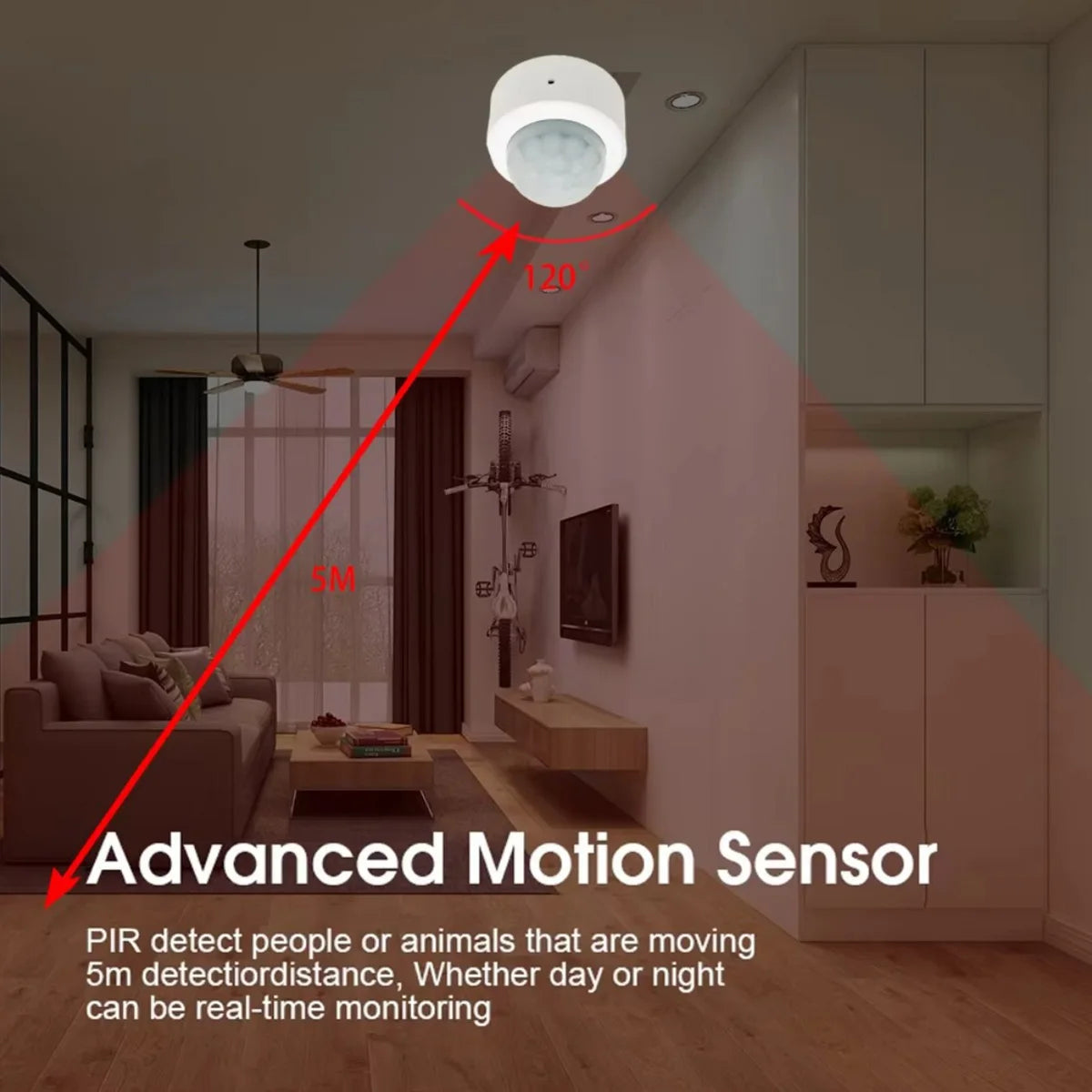 ZigBee PIR Motion Sensor for Smart Life
