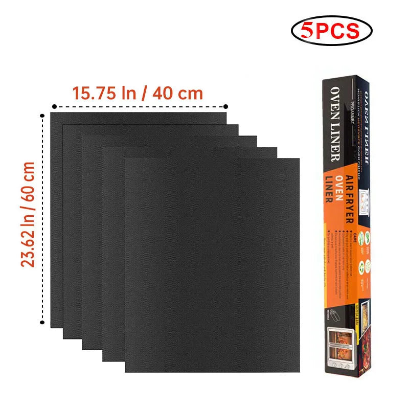 Heat Resistant Teflon Grill & Baking Mat for BBQ, Oven & Air Fryer