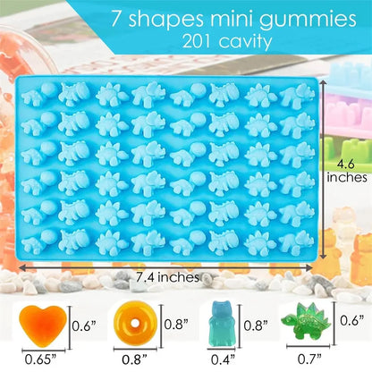 7Pcs/Set Gummy Bear Silicone Molds