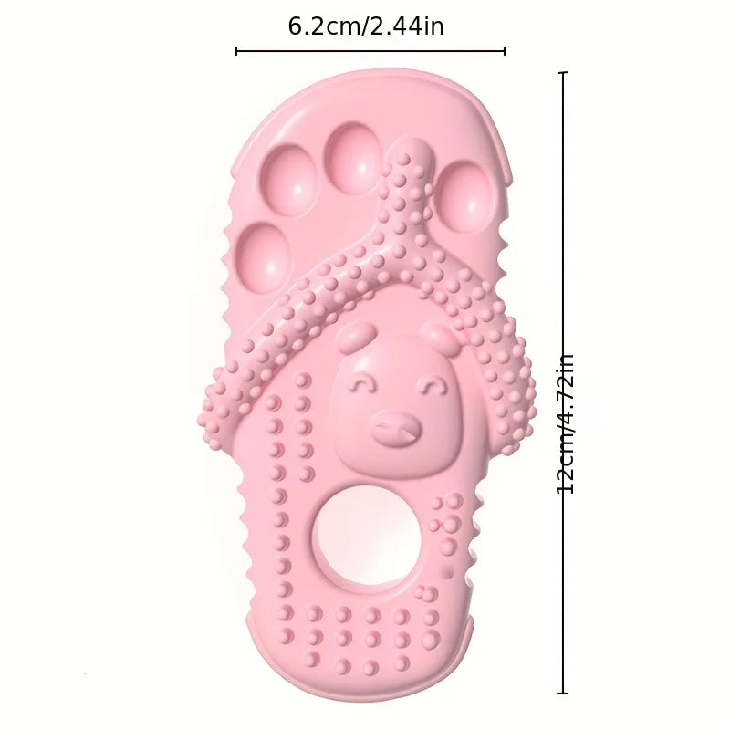 Slipper Shape Squeaky Dog Chew Toy