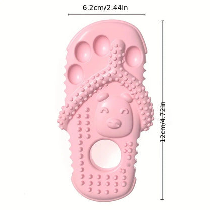 Slipper Shape Squeaky Dog Chew Toy