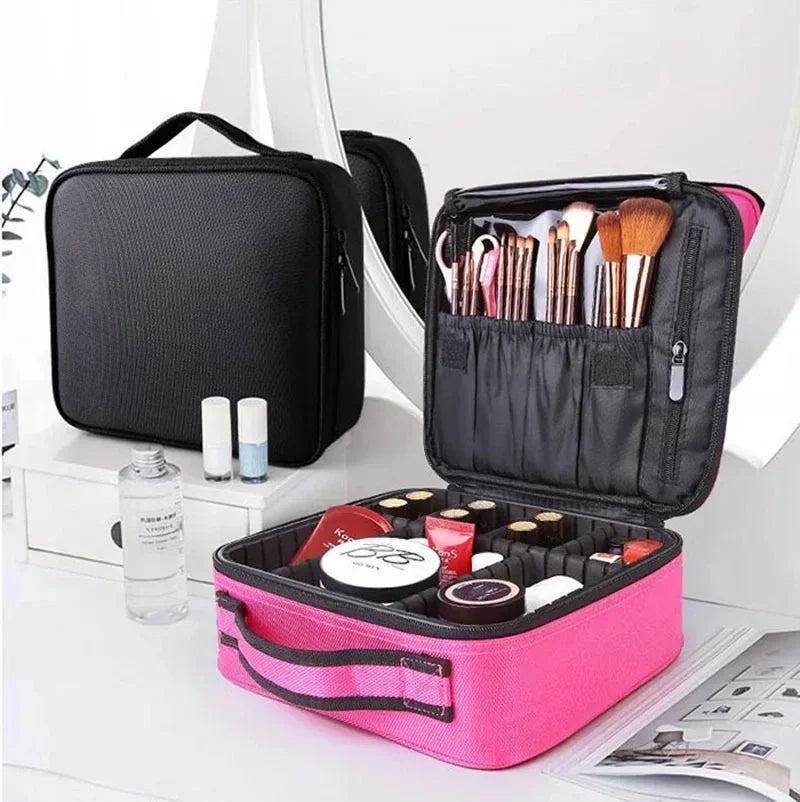 Professional Travel Makeup Organizer Case