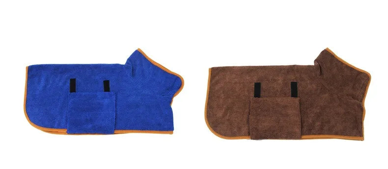 Quick-Dry Absorbent Dog Bathrobe