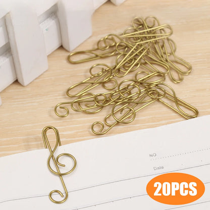 Musical Note Paper Clips