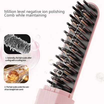 Mini Negative Ion Hair Straightening Comb