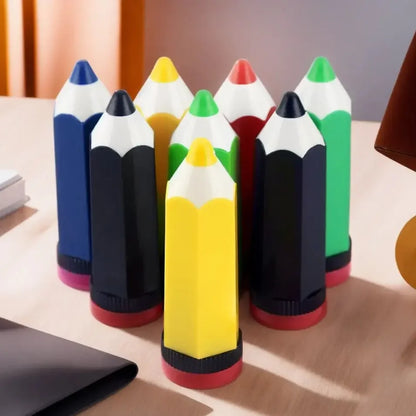 Pencil Sharpener Creative Cartoon Pencil-Shaped Single-Hole Color Sharpener Office School Supply Artistic Stationery