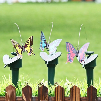 Solar Fluttering Butterfly Garden Ornament