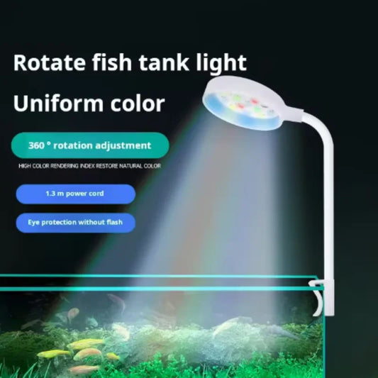 LED Clip-On Aquarium Light with 360° Adjustable USB Power