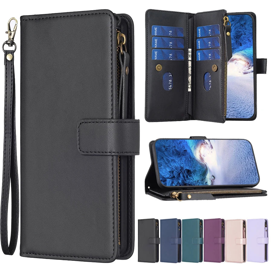 Leather Case For Samsung Galaxy S24 Ultra S23 Plus S22 S21 S20 FE