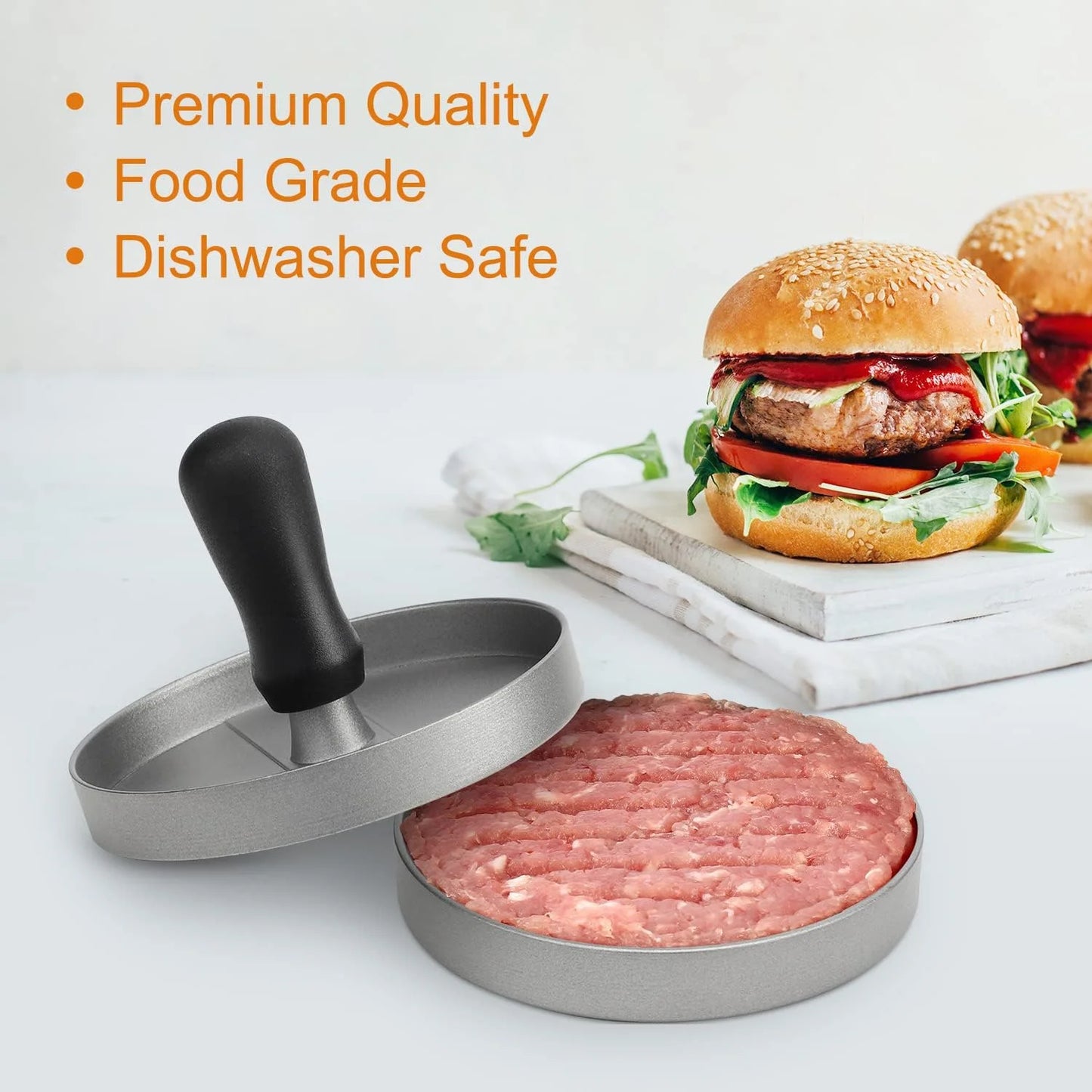 Non-Stick Hamburger Press Patty Maker with Wax