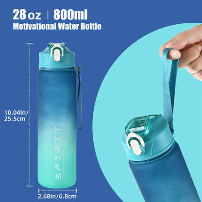 Sports Water Bottle with Time Marker