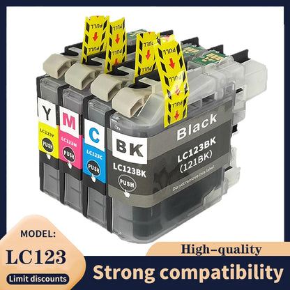 Replacement LC121 & LC123 Ink Cartridge Set for Brother Printers
