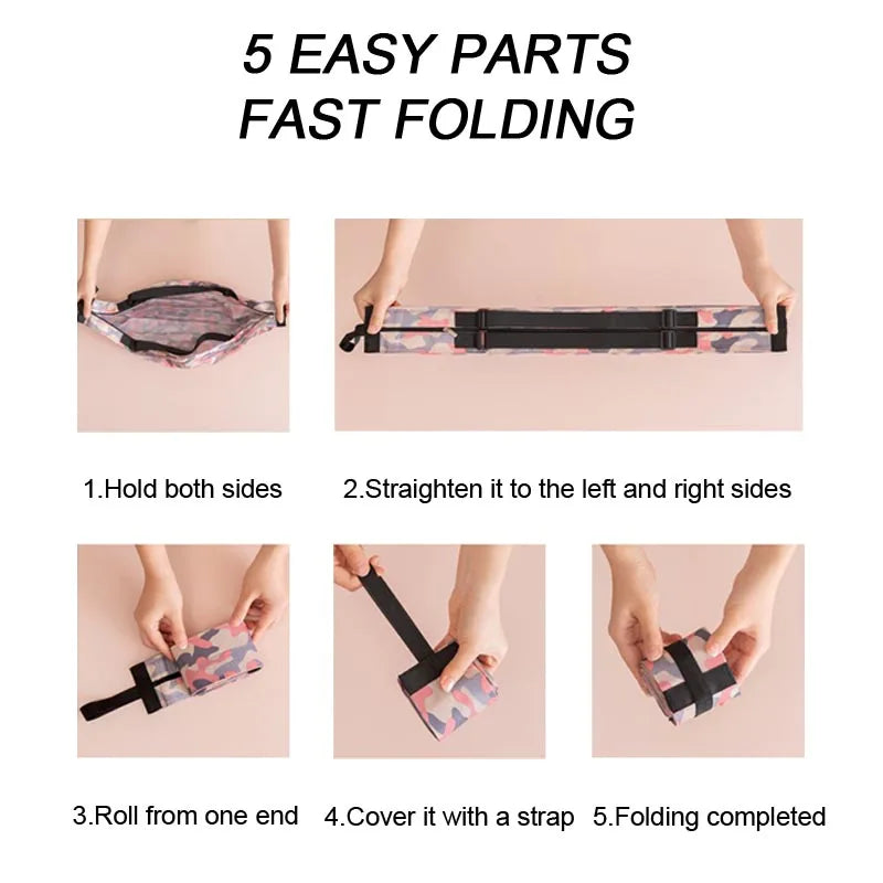 Foldable Reusable Shopping Tote Bag