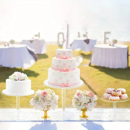 Clear Acrylic Cake & Dessert Display Stand
