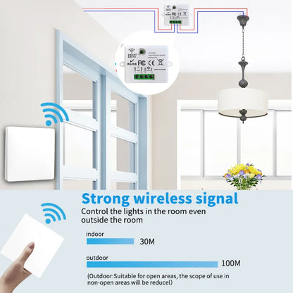 Wireless RF 433MHz Light Switch Relay Receiver