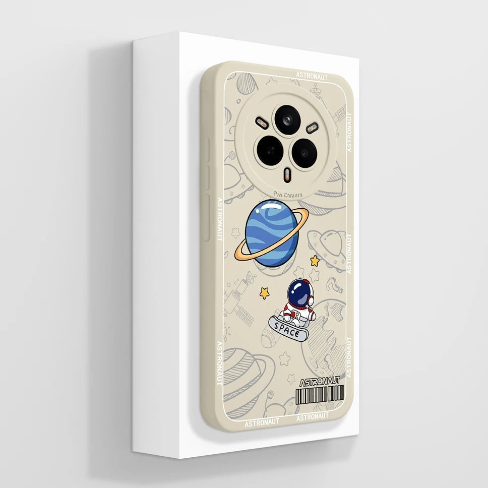 Cute Floral Silicone Case for Realme 14 Pro Series