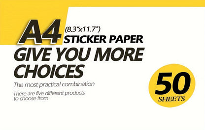 A4 Printable Self-Adhesive Sticker Paper