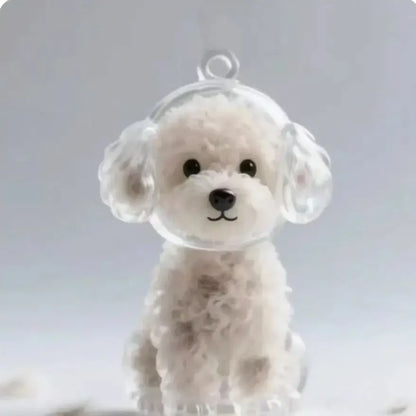 Pet Hair Memorial Keepsake Keychain