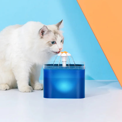USB Pet Drinking Fountain with LED Water Level Display